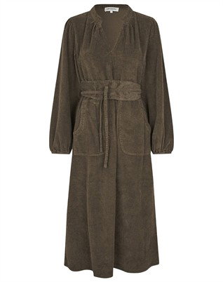 Lollys Laundry - Paris LL Midi Kjole - Dark Mokka